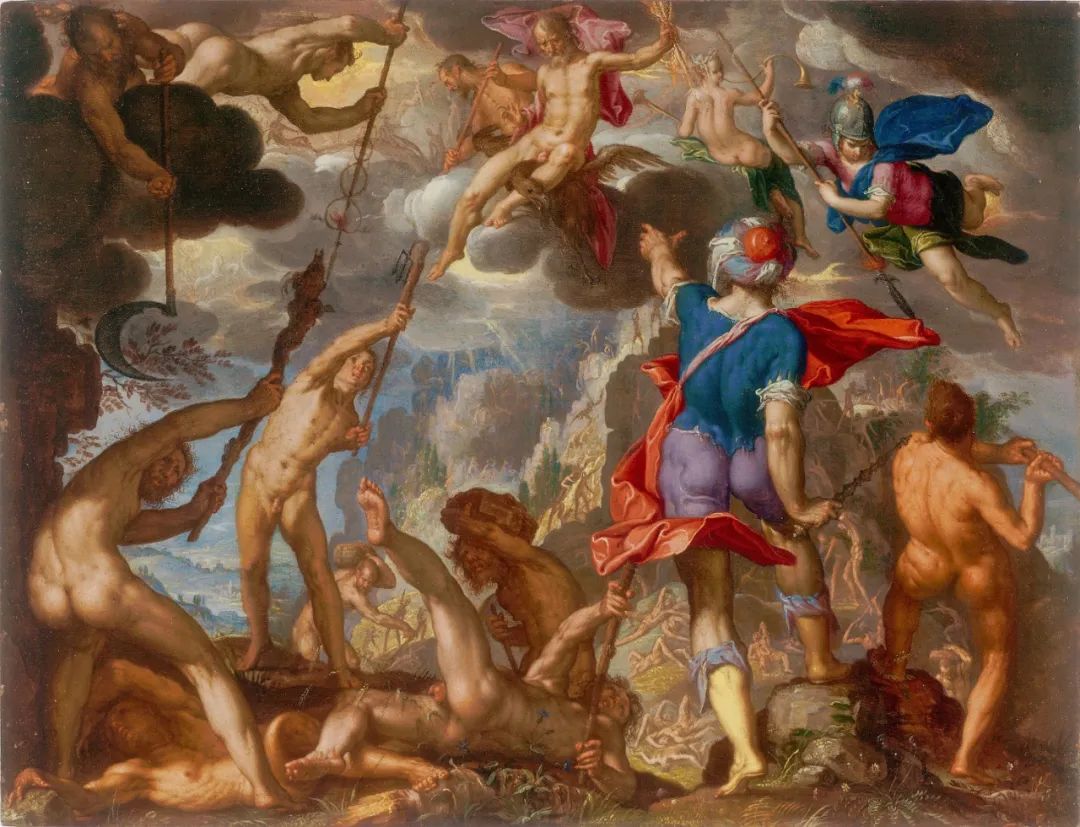 The Battle between the Gods and the Giants, by Joachim Wtewael,1600 .jpg